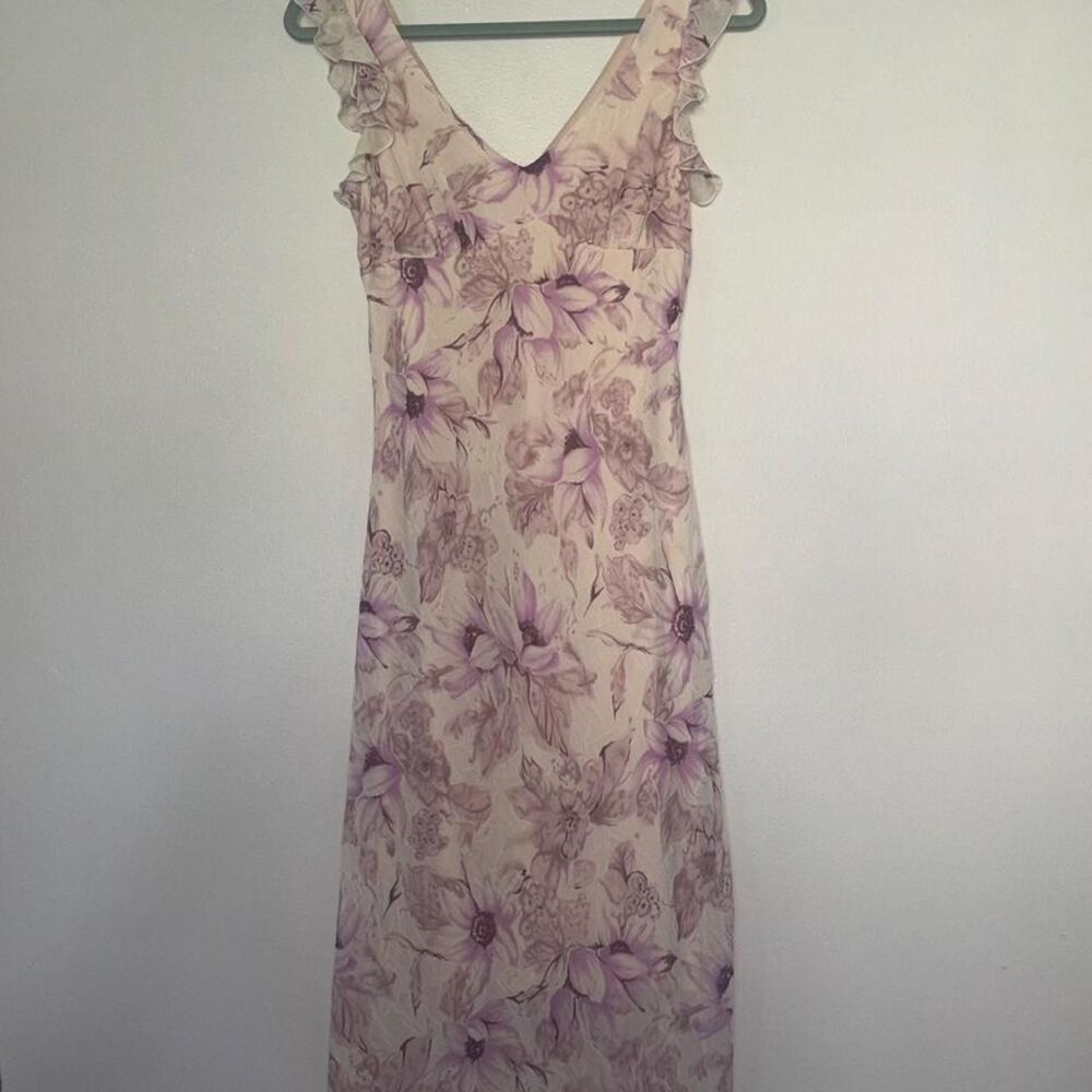 La-belle Women's Purple and Pink Dress